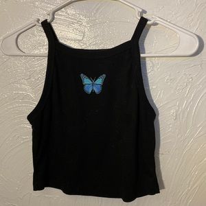 Shein butterfly tank top size S